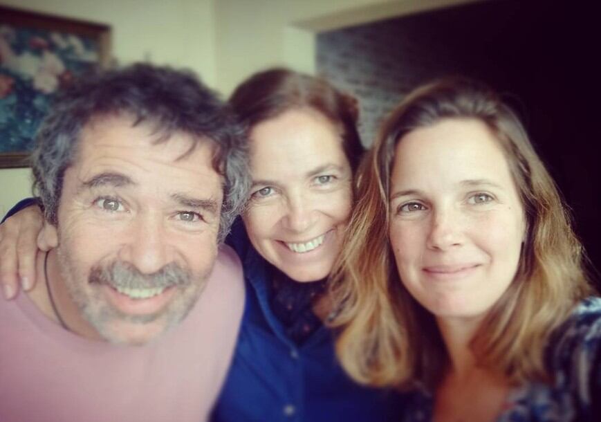 Sol Mihanovich junto a su papá y su tía Sandra. Ella representa a una nueva generación vinculada a la música