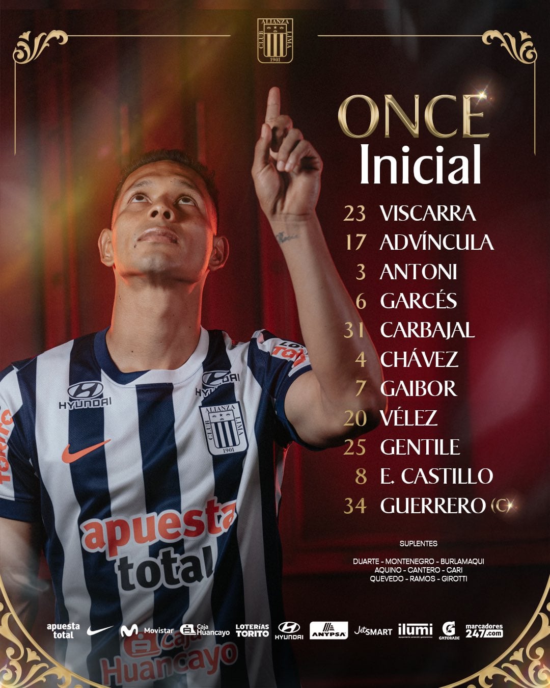 Once de Alianza Lima