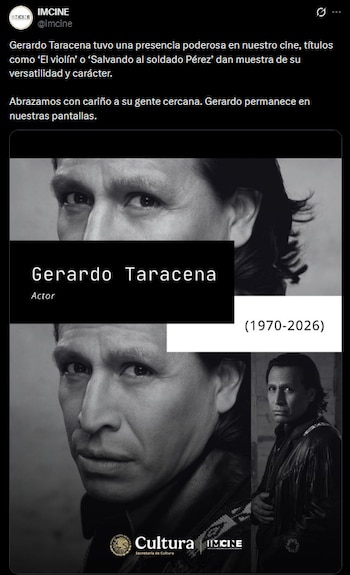La industria cinematográfica mexicana perdió a uno de sus actores más reconocidos en el ámbito nacional e internacional. Gerardo Taracena, intérprete de “Narcos: México”, “Apocalypto” y más de 50 películas, murió el 31 de enero de 2026 en la Ciudad de México a los 55 años. (Captura de pantalla)