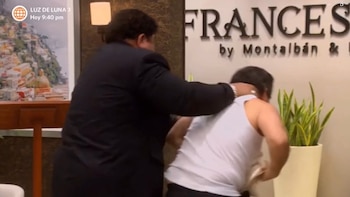 Francesca Maldini confrontó a Diego Montalbán. (América TV)