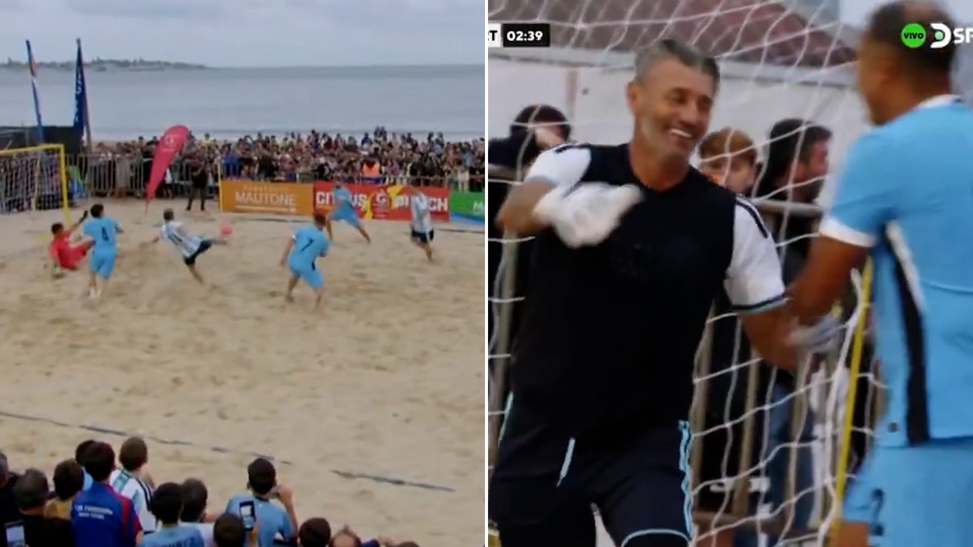 De la volea de Maxi Rodríguez al penal atajado por Goycochea: las perlitas del partido de leyendas entre Argentina y Uruguay