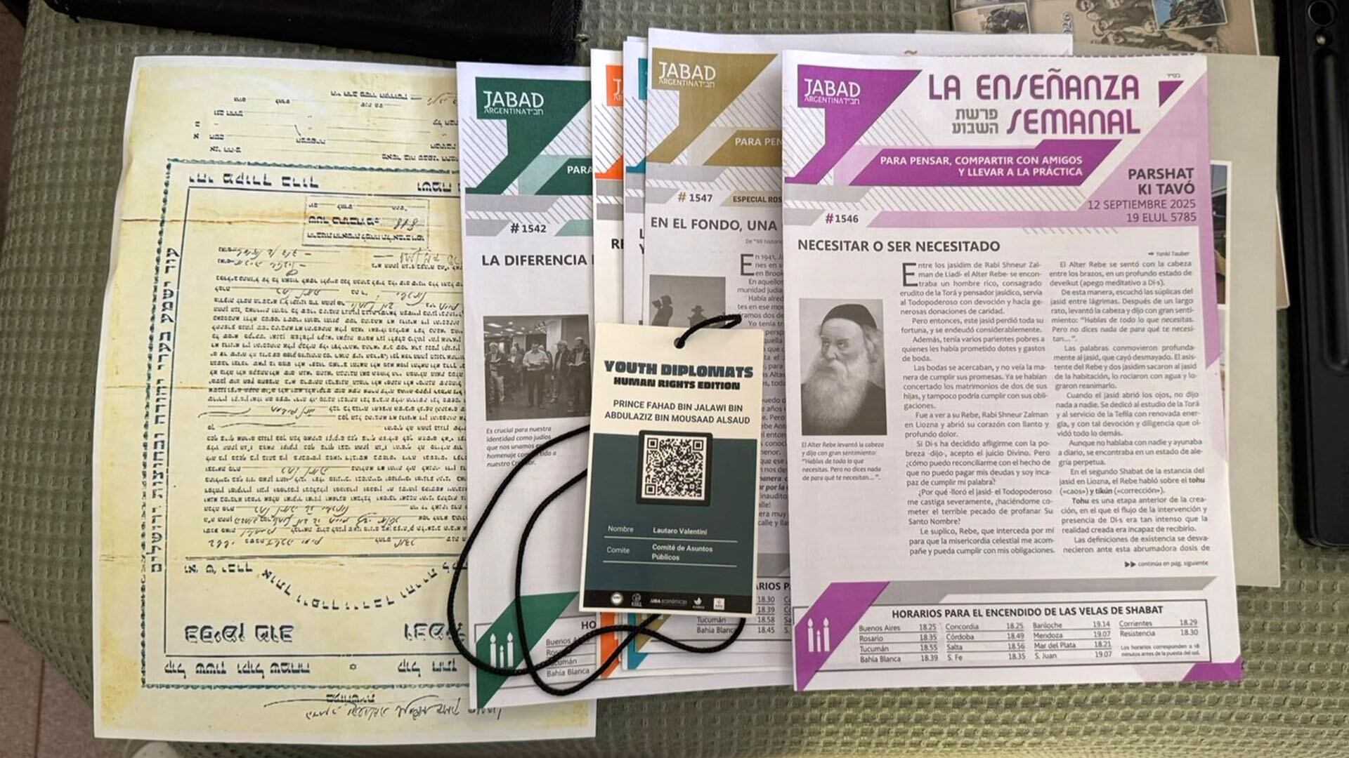 La documentación alusiva a la comunidad judía que le secuestraron