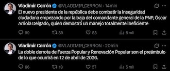 Desde la clandestinidad, Cerrón exige