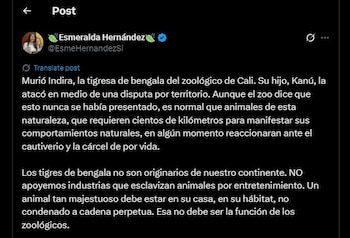 Esmeralda Hernández habló de la