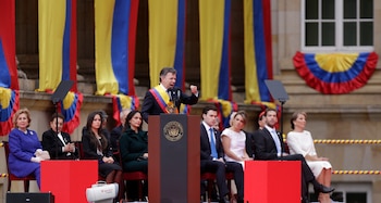 Posesión Juan Manuel Santos 2014 - crédito Archivo Colprensa