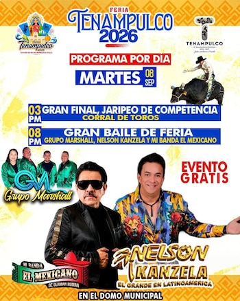 Mi Banda El Mexicano de Germán Román se presenta el martes 8 de septiembre a las 20:00 horas en el Domo Municipal. (Facebook/Carlos Escalona)
