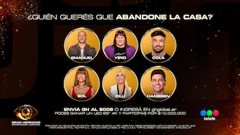 La semana 21 de Gran Hermano dejó una placa negativa con Emanuel Di Gioia, Yisela “Yipio” Pintos, Sebastián Cola, Sol Abraham, Yanina Zilli y Matías Hanssen