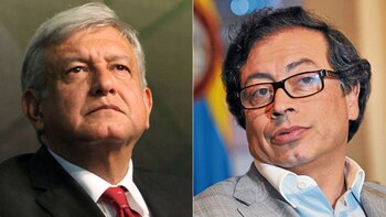 López Obrador y Gustavo Petro