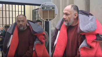Así fue el traslado de Jackson Mora al penal Ancón I para cumplir su prisión preventiva de 15 años: esposado, abatido y bajo fuerte resguardo