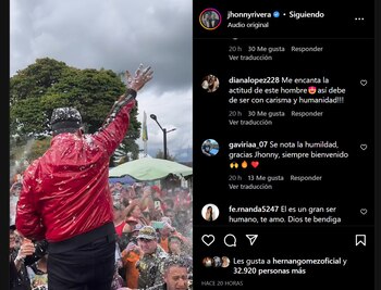 Hasta gafas se puso Jhonny