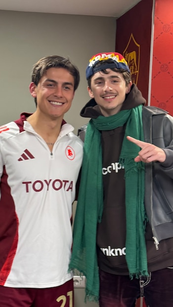 Ambos compartieron la foto en