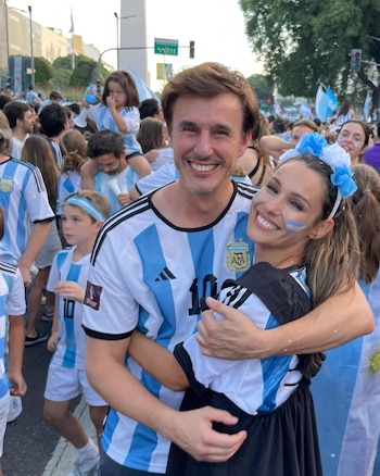Pampita y García Moritán festejaron