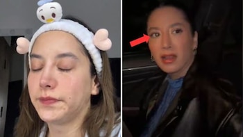 La tiktoker no pudo aguntar