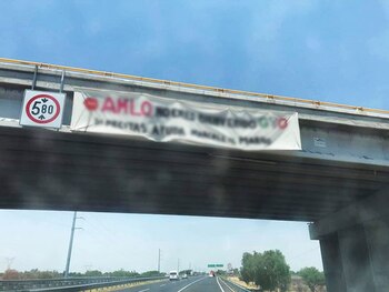 Una narcomanta en Guanajuato supuestamente