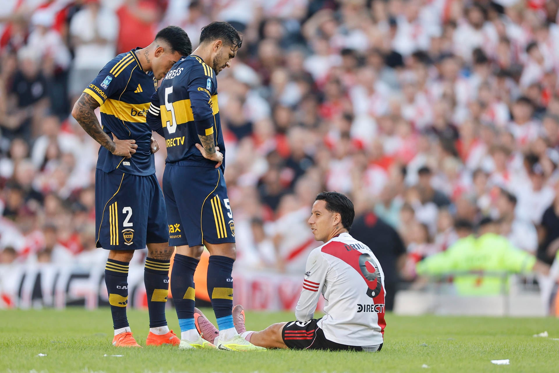 Sebastián Driussi es duda para llegar a disputar la fase de playoffs del Torneo Apertura (EFE/ Juan Ignacio Roncoroni)