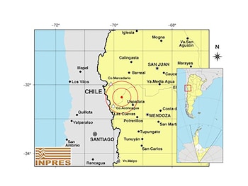 El temblor ocurrió pasadas las