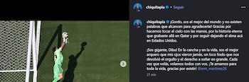 El posteo especial de Tapia para el Dibu Martínez
