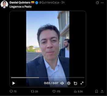 Daniel Quintero afirmó desde Pasto: