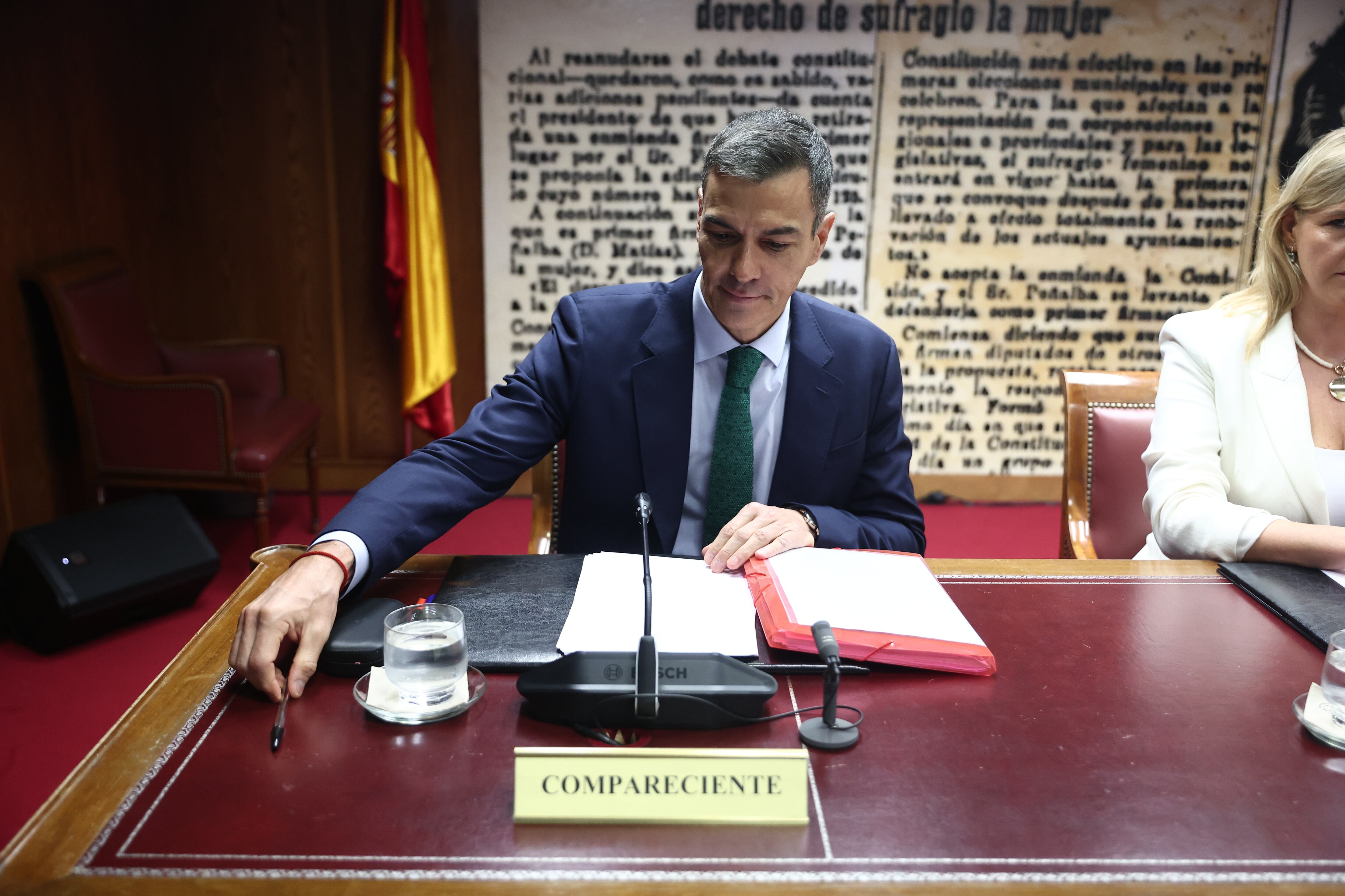 Pedro Sánchez, este jueves en la comisión del caso Koldo en el Senado. (Eduardo Parra/Europa Press)