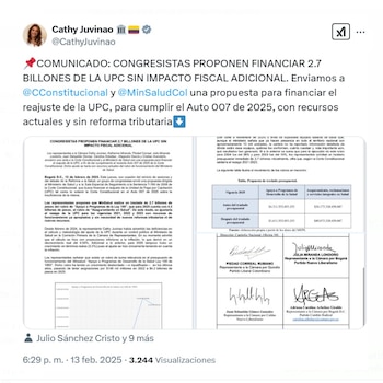 Cathy Juvinao advirtió que el