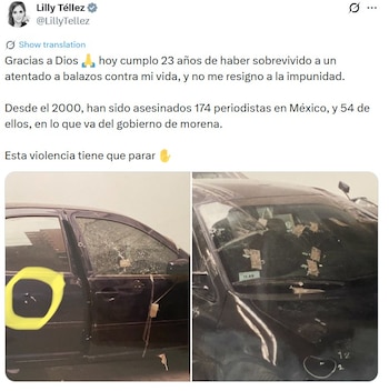 Lilly Téllez sobrevivió a un