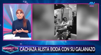 Magaly Medina sobre la boda de Cachaza: “¿El vestido, la clínica y el catering también serán por canje?”. Captura: Magaly TV La Firme.