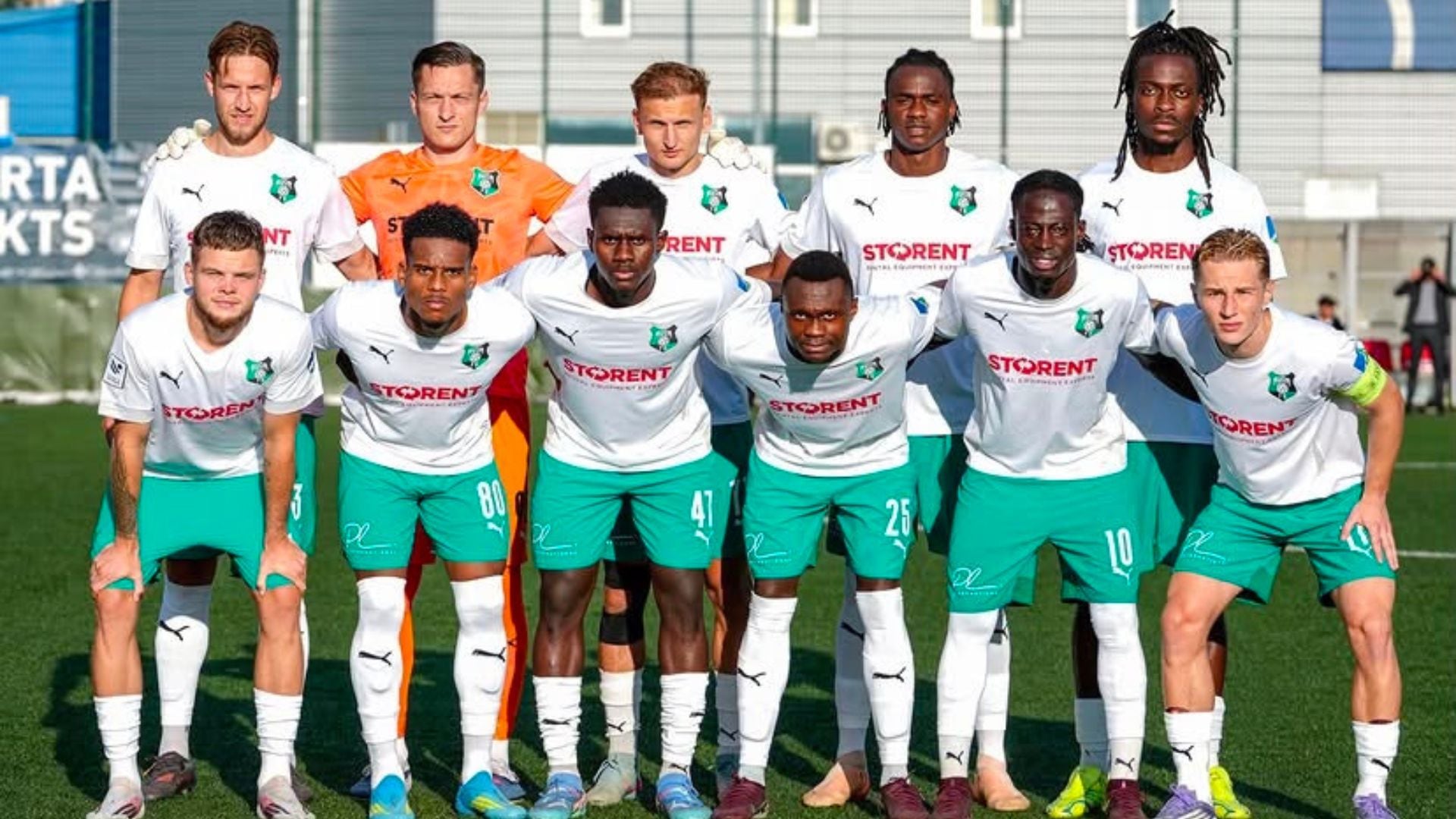 Sebastián Aranda fue parte del elenco titular que superó a BFC Daugavilps. - Crédito: FK Auda
