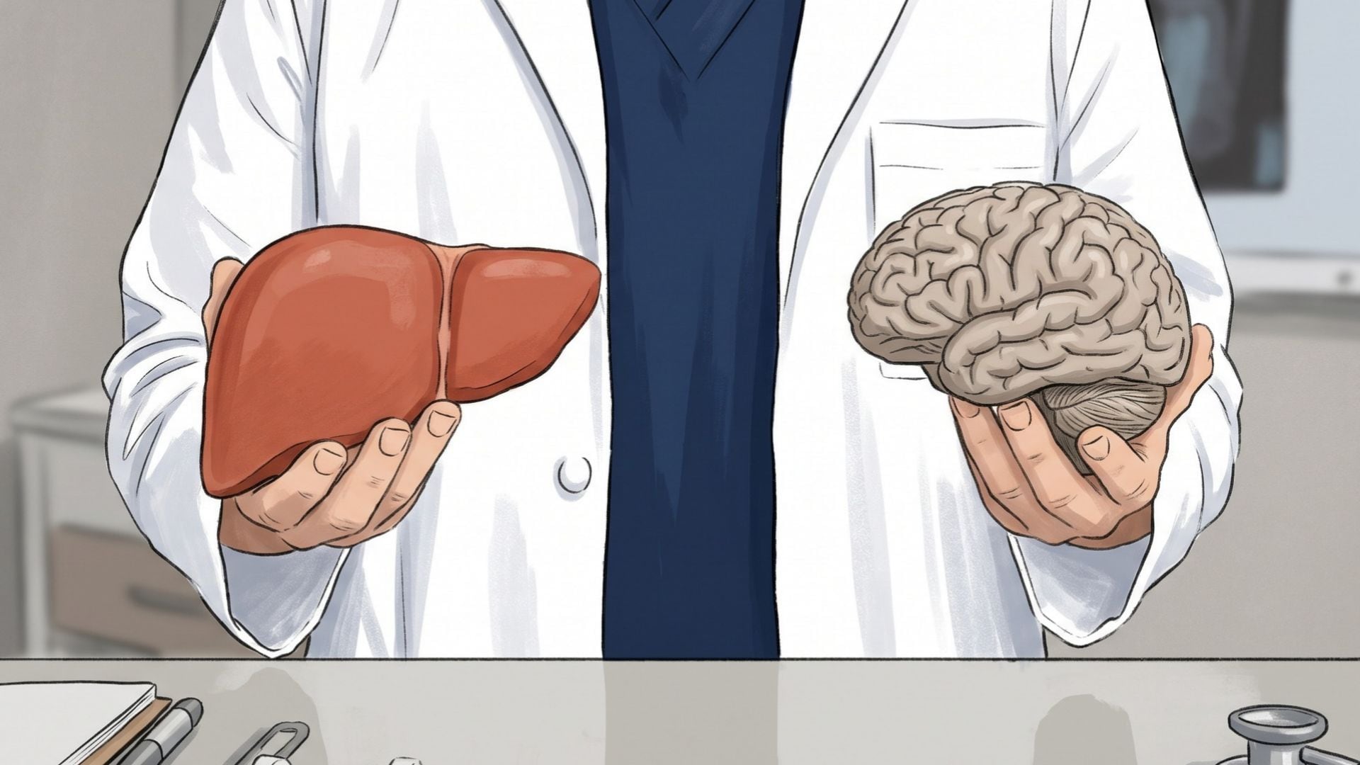 Olvidar un nombre o perder el hilo de una charla puede ser la primera señal: la complicación del hígado que llega al cerebro