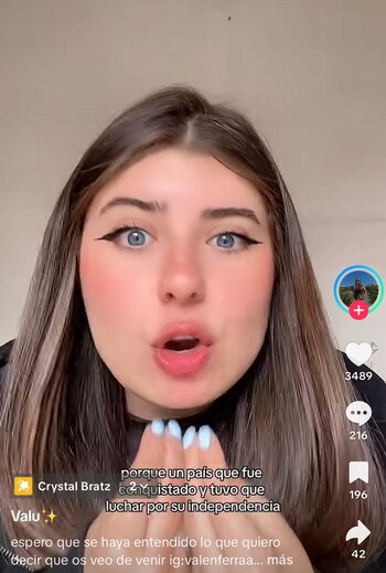 @valuferrari_ opina sobre memoria histórica española en su perfil de TikTok