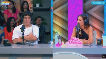 “Su ex es un amigo mío”: hijo de María Pía Copello sorprende al hablar de Doménica, hija de Ethel Pozo. Captura: Sin más que decir.