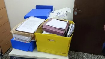 La documentación que intentaba llevarse