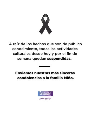 El comunicado de la Municipalidad