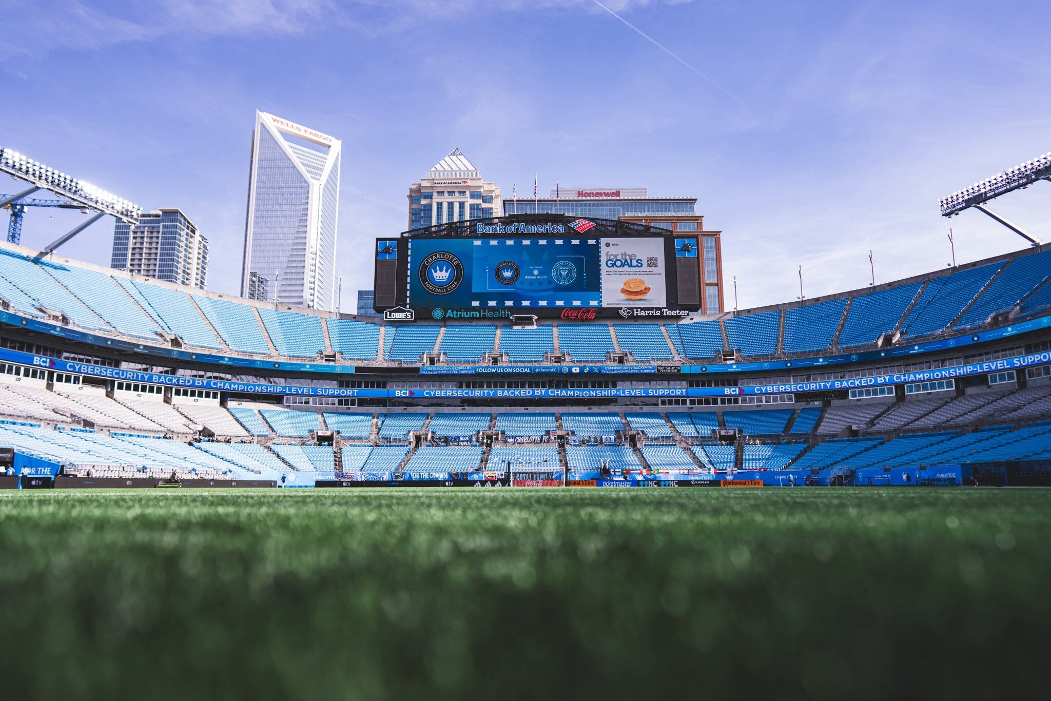El estadio Bank of America de Charlotte que albergará el duelo ante Inter Miami (@InterMiamiCF)