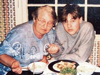 Leonardo DiCaprio y su abuela