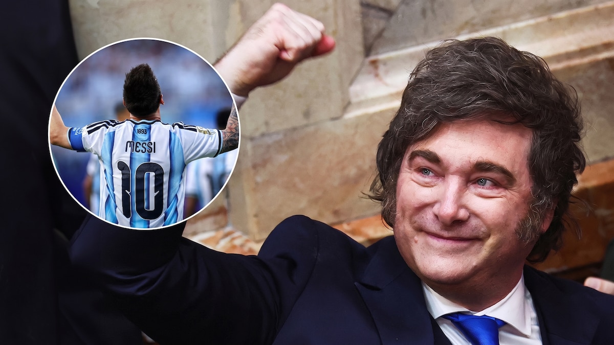 Imagen de la noticia: El video que compartió Javier Milei por la despedida de Lionel Messi de la selección argentina