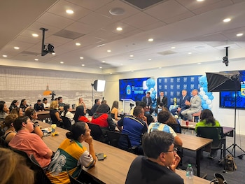 Presentación Leandro Petersen-AFA en Atlanta