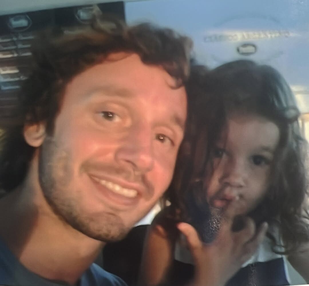 Benjamín Vicuña y su hija Blanca