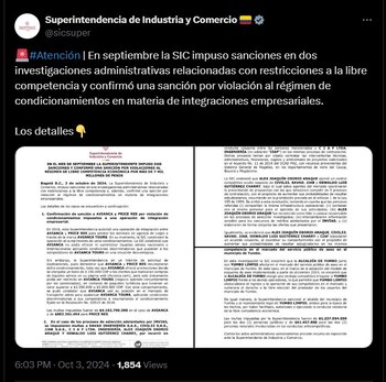 La Superintendencia de Industria y