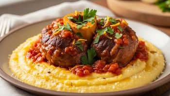 Receta de polenta con osobuco, rápida y fácil