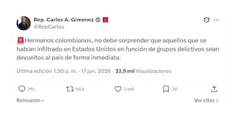 Carlos Giménez y su reacción ante la detención de Beto Coral
