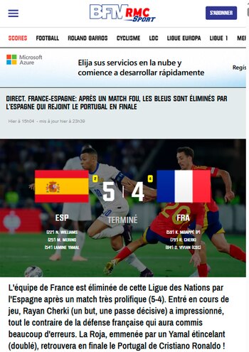 "Tras un partido loco, Les