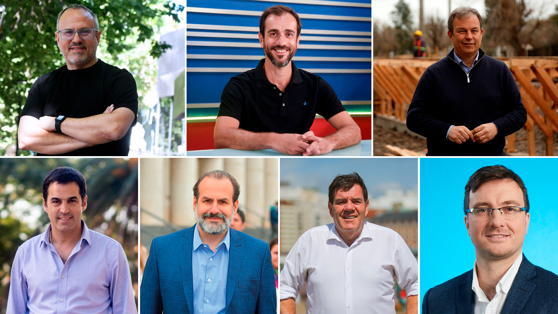 Valenzuela, Petrecca,Cascallares (arriba), Lanús, Susbielles, Montenegro y Ghi, entre los intendentes bonaerenses con más visitas a la Casa Rosada