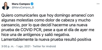 La mandataria electa señaló que