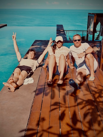 El piloto argentino con sus