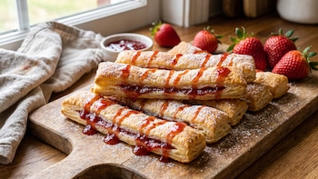 Cómo hacer palitos de hojaldre rellenos con mermelada de fresa: una receta fácil de elaborar en menos de 30 minutos