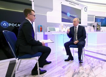 Vladimir Putin fue entrevistado por