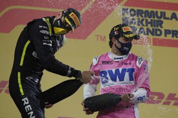 Racing Point driver Sergio Perez