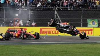 La vez que Checo Pérez abandonó el GP de México tras un choque: el día que el Autódromo Hermanos Rodríguez quedó en silencio
