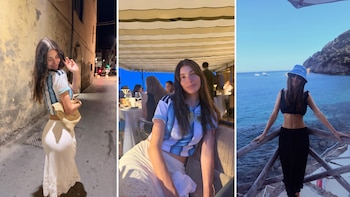 Camila Morrone llevó su fanatismo por la Scaloneta a sus vacaciones en Italia: “Azul por todos lados”