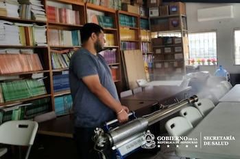 Jornadas de limpieza y fumigación contra el dengue en Honduras